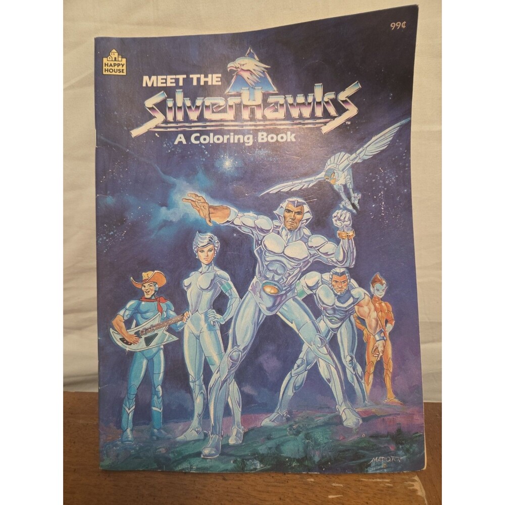 SilverHawks Coloring Book Unused Rare Happy House Esteban Maroto Vintage 1987